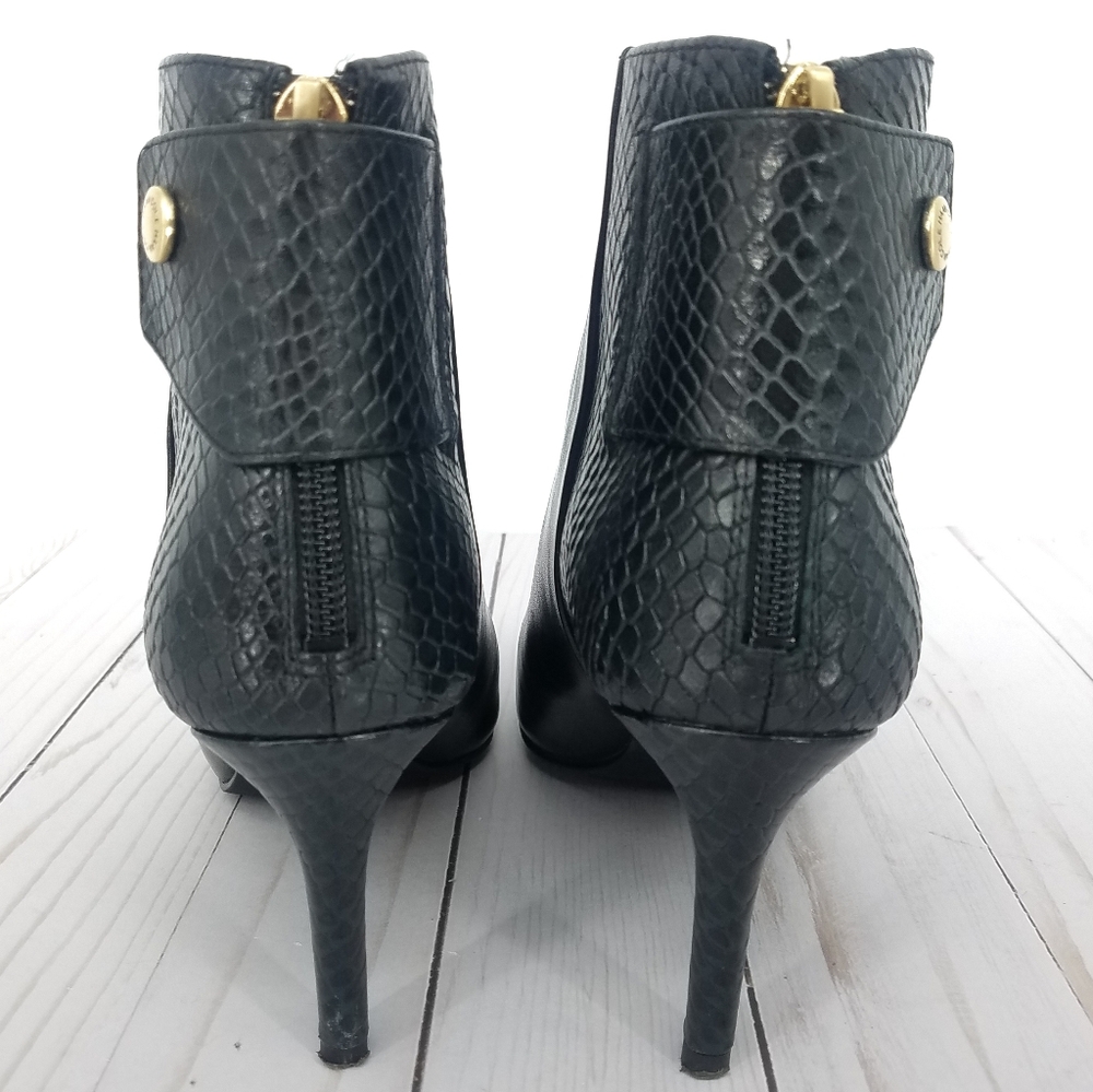 ❣SOLD❣Cole Haan Black Claremont Snakeskin Bootie - Picture 6 of 8